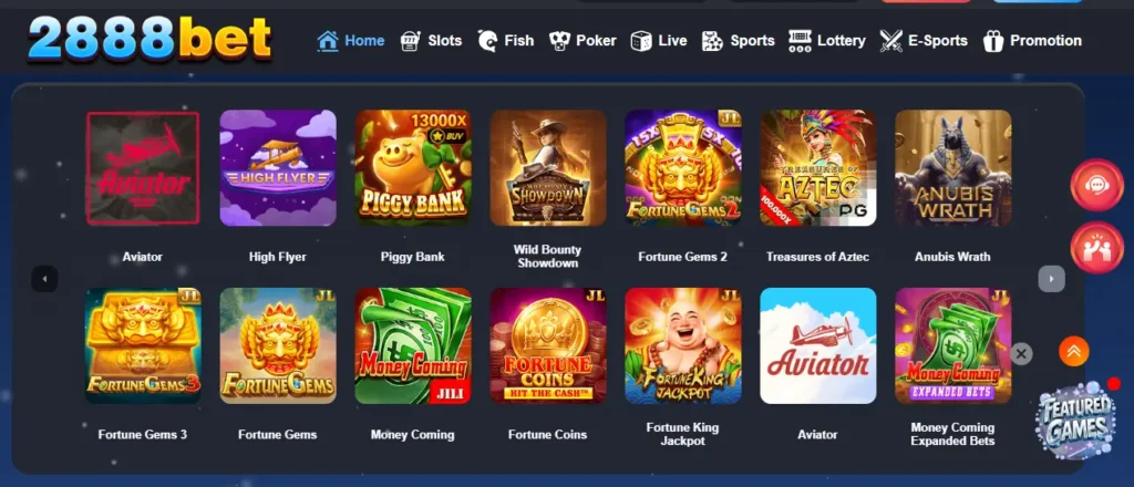 2888pak game app interface