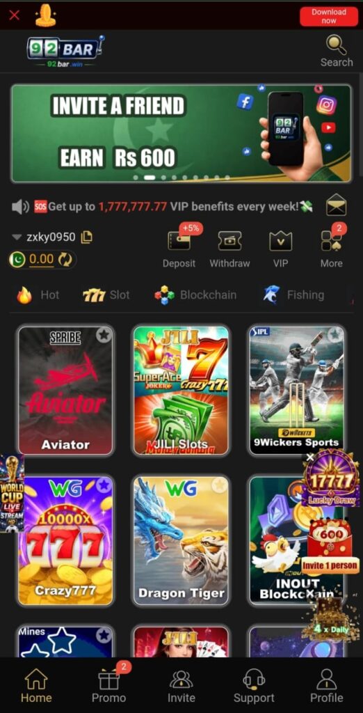 92Bar Game Official Image