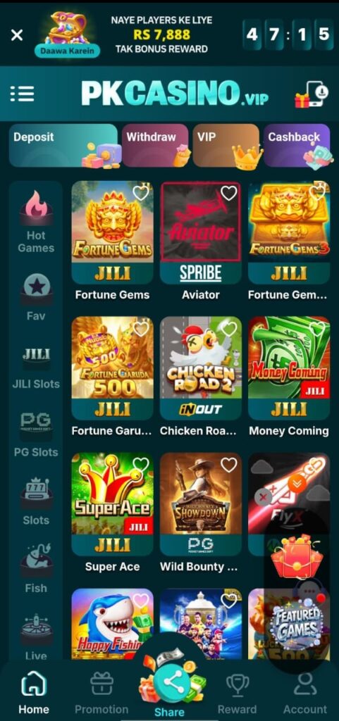 PK Casino Game Official Image